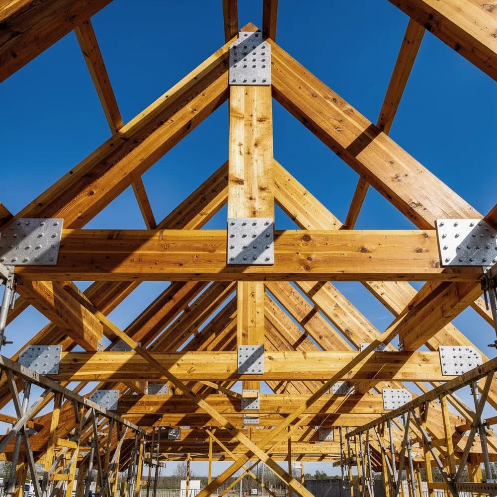 Ферма Common Truss крупным планом